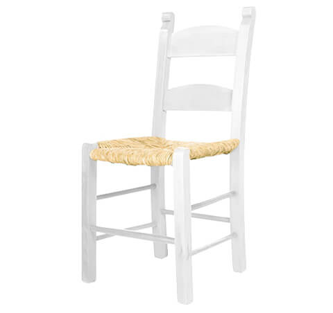 Kafenion Stuhl in Weiß